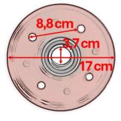 ROULEMENT DE CUVE COMPLET POUR BETONNIERE SM145 ET SM155 ALTRAD LESCHA